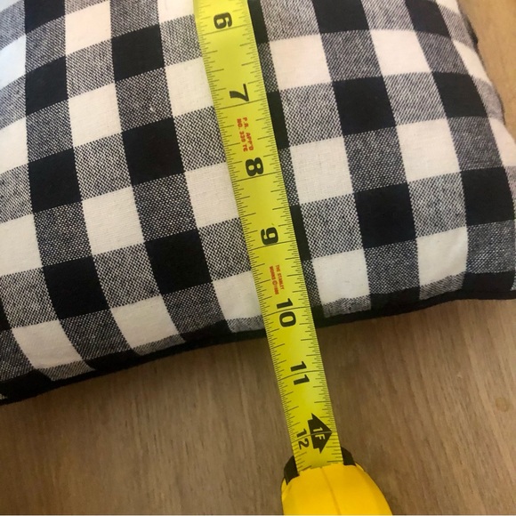 2 Primitives by Kathy black and white plaid 10” accent pillows - Picture 5 of 5